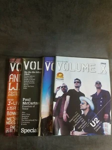 (4) Volume X music magazines from Memphis,TN - Andrew WK U2 Moby Paul McCartney - Imagen 1 de 12