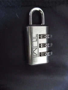 Tumi Vintage Silver Combination Lock with Reset Instructions EUC - Picture 1 of 4