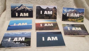 Ich bin Postkarten ~ 3,2" x 5 1/8" ~ 8 Stück ~ nie benutzt - Bild 1 von 8
