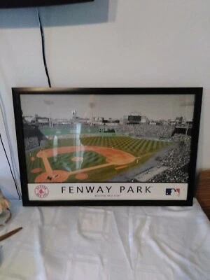 FENWAY PARK GAMEDAY Boston Red Sox Vintage Official MLB Baseball 28 19 POSTER  - Image 1 of 4