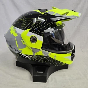 Scorpion EXO AT960 Modular Helmet Topographic Hi-Vis/Black XLarge XL *DISPLAY* - Picture 1 of 6