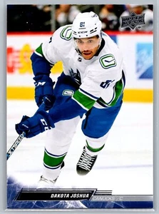 Dakota Joshua 2022-23 Upper Deck HOCKEY #637 Vancouver Canucks - Picture 1 of 2