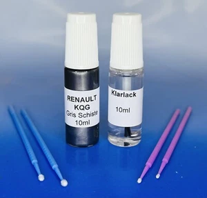 Lackstift-Set Renault KQG Gris Schiste metallic, 2 x 10ml + 4 Retuschierstäbchen - Bild 1 von 2