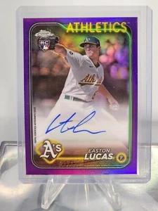 Easton Lucas refractor púrpura automático/250 #RA-EL 2024 Topps cromo novato radiocontrol - Imagen 1 de 2