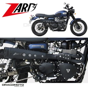 SCRAMBLER 900 TRIUMPH 2014 2015 High ZARD Full exhaust SHORT Black ZTP048S00S... - Picture 1 of 7