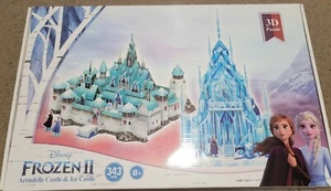Disney Frozen II Schloss Arendelle & Eisschloss 3D-Puzzle 343 Teile Brandneu. - Bild 1 von 1