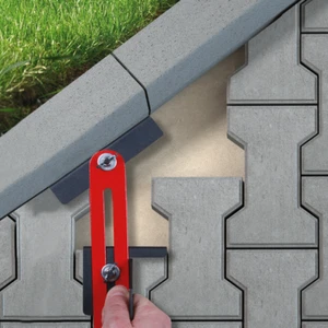 Pflasterstein Randstein Schablone Schnitt Schablone Verlegehilfe - Picture 1 of 4