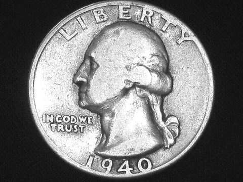 1940 Washington Quarter --- Very Fine Cover