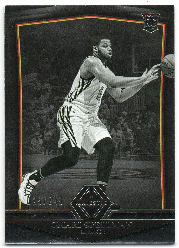 2018-19 Panini Chronicles (Majestic) 369 Omari Spellman RC 025/249 Atlanta Hawks - Image 1 of 1