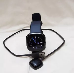 FITBIT SENSE Advanced Health & Fitness Tracker Smart Watch FB512BKBK - Picture 1 of 2