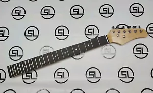 ¡Mástil de guitarra eléctrica para diestros tipo S Strat escala 25,5" con afinadores! - Imagen 1 de 9