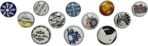 Hand Painted Vintage Ceramic Knobs for Kitchen Cabinet & Drawer Pulls Set of 12 - Picture 1 of 6