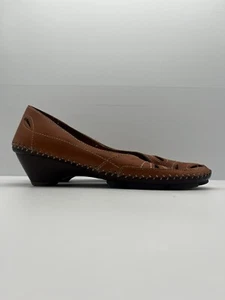 Pikolinos Shoes Low Heel Women's Leather Hurauche Slip On Brown EUR 37 - Picture 1 of 13