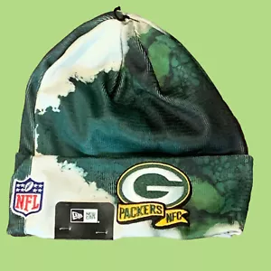 New Era NFL Green Bay Packers Sideline Ink Knit Hat Beanie Cap OSFM - Picture 1 of 8