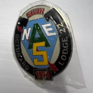 BSA 1974 Konklave Octoraro Lodge 22 Halstuch Rutsche Silber Metall NS-481 - Bild 1 von 4