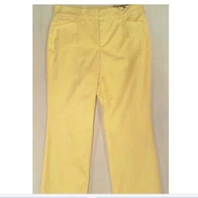Jm Collection Women Pants 8 Calm Yellow Dress Bootcut Tummy Slimming Stretch - Image 1 of 3