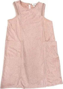 Monteau Girls Sleeveless Shirt Dress Dusty Rose Large - Picture 1 of 3