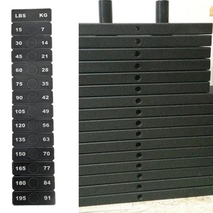 Clear Marking Fitness Equipment Gym Labels Weight Stickers Easy To Remove - Picture 1 of 7
