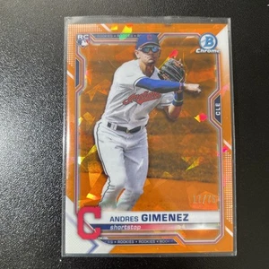 2021 Bowman Chrome MINT Orange Andres Gimenez RC Refractor /25 - Picture 1 of 3