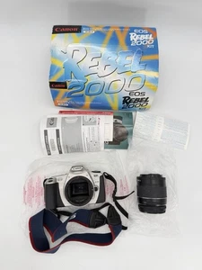 Cámara fotográfica Canon EOS Rebel 2000 35 mm SLR con correa de caja lente de 28-80 mm probada - Imagen 1 de 19