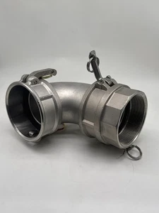 Andrews 400DA-90SS 90° Camlock Elbow Fitting, 4"  - Picture 1 of 5