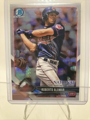 2018 BNR-RA National Topps Roberto Alomar Refractor Cleveland Indians - Image 1 of 2