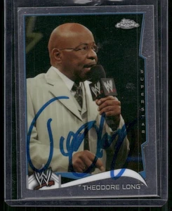 Teddy Theodore Long 2014 Topps Chrome WWE In Person Auto Autograph #88 - Picture 1 of 2
