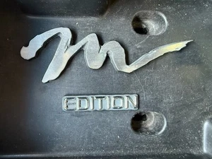 94-97 Mazda Miata MX5 Silver "M Edition" Fender Badge Emblem NA OEM Rare Find - Picture 1 of 1