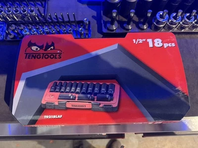 Teng Tools 18 Piece 1/2in Drive AF Deep Impact Socket Set 3/8 - 1-1/4in T9214LAF - Image 1 of 4