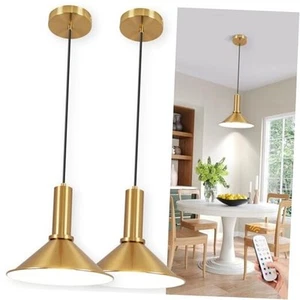 Battery Operated Pendant Lights 2 Pack,Rechargeable Pendant Light with - Picture 1 of 8