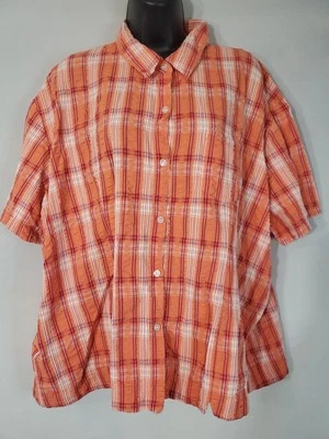 Mountain Lake II Mujer Talla 3X Rayas Con Bolsillo Manga Corta Foto 1 de 4