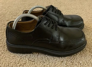 Jungen Florsheim Billings Jr Mokassinnaht Schnürschuhe schwarz Leder Größe US 4 elegante Schuhe - Bild 1 von 8