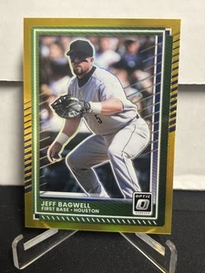 2025 Panini Donruss Optic Jeff Bagwell True Gold Prizm /10 SSP Astros #25 - Bild 1 von 2