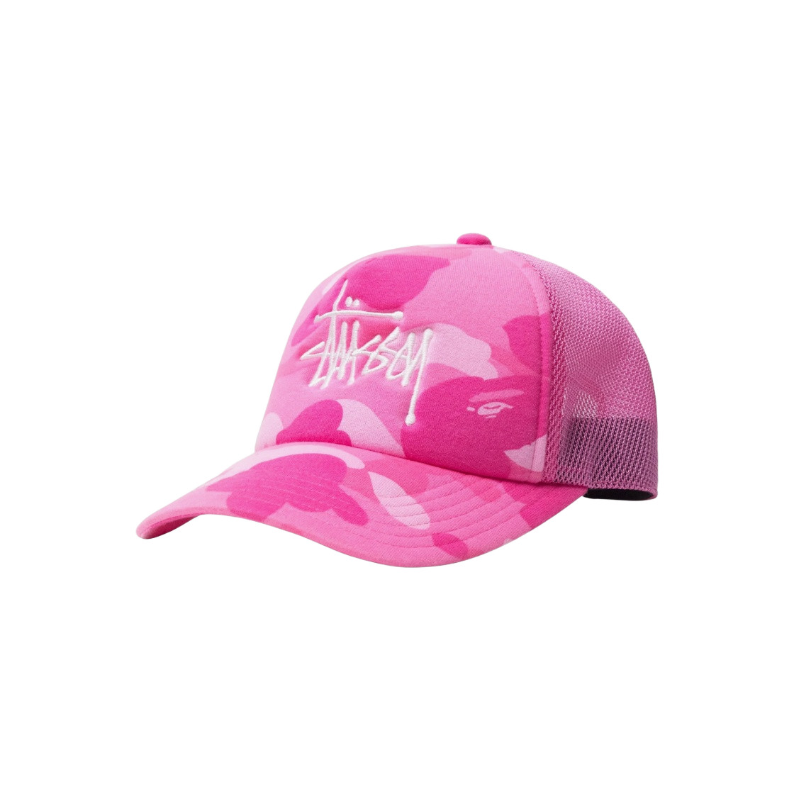 STUSSY x BAPE トラッカーキャップ PINK★関税込 STUSSY x BAPE TRUCKER CAP S/S 2022 NIGO | eBay
