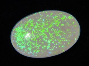 Butw Gilson Blanc Opale 18x25x4mm Ovale Triplet Cabochon Gemme Lapidaire 4670D - Bild 1 von 3