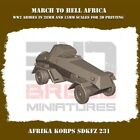 Afrika Korps Sdkfz 231 - 28mm - Bolt Action / Chain of Command / WW2