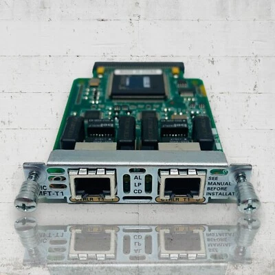 Cisco VWIC-2MFT-T1-DI 2-Port T1/E1 Multiflex Voice/WAN Interface Card 30-2 - Image 1 of 4
