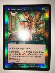 Krosan Restorer 2002 Torment FOIL Green Common Creature - Druid MTG - Picture 1 of 2