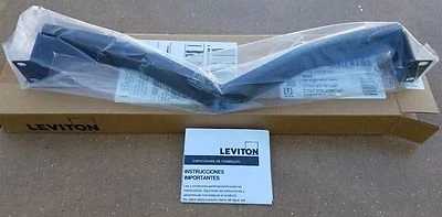 4W254-BA1 Leviton Recessed Angled Blank Panel Insert 1RU - QUANTITY OF 9 - Image 1 of 3