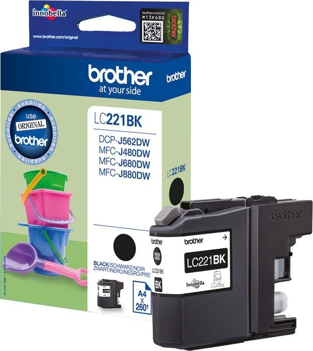 Pour Brother Lc221bk Lc-221 (191187)