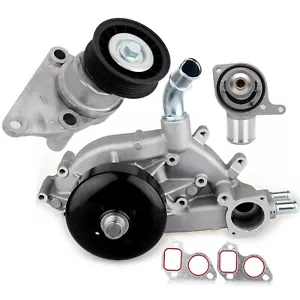 Water Pump&Thermostat&Tensioner for Chevy Silverado 1500 Tahoe Express 1500 - Picture 1 of 9