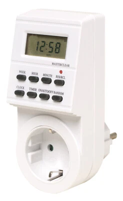 digitale Zeitschaltuhr mit Wochenprogramm IP20 - 21345 - Bild 1 von 2