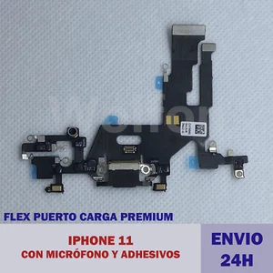 FLEX CARGA IPHONE 11 puerto carga CALIDAD ORIGINAL conector Micrófono envio 24h - Imagen 1 de 1