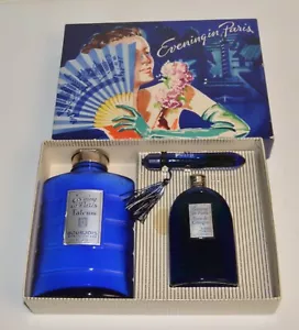 NOS VTG Bourjois Evening in Paris Gift Set cologne perfume Talcum Made in U.S.A - Picture 1 of 2