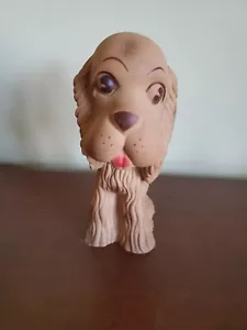 Vintage 1953 KAYSAM 7" Tall Squeaker SPANIEL Dog Molded Latex #14 - Picture 1 of 6