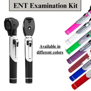 Fiber Optic Otoscope & Ophthalmoscope Examination LED Diagnostic ENT Set - Picture 1 of 47