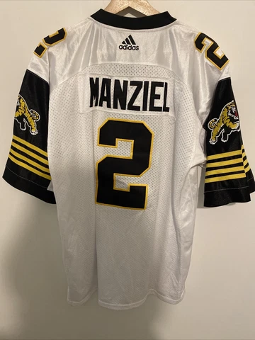 MENS Large #2 Johnny Manziel HAMILTON TIGER-CATS CFL Football Adidas Jersey Cover