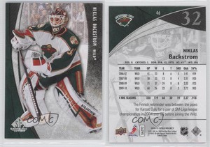 2010-11 SP Game Used Edition Silver Spectrum /10 Niklas Backstrom #46