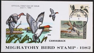U.S. Used #RW49 $7.50 Duck Hunting Collins First Day Cover (FDC) - Picture 1 of 1