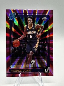 2021 Panini Donruss Rated Rookie Herbert Jones Pink laser #207 - Picture 1 of 2